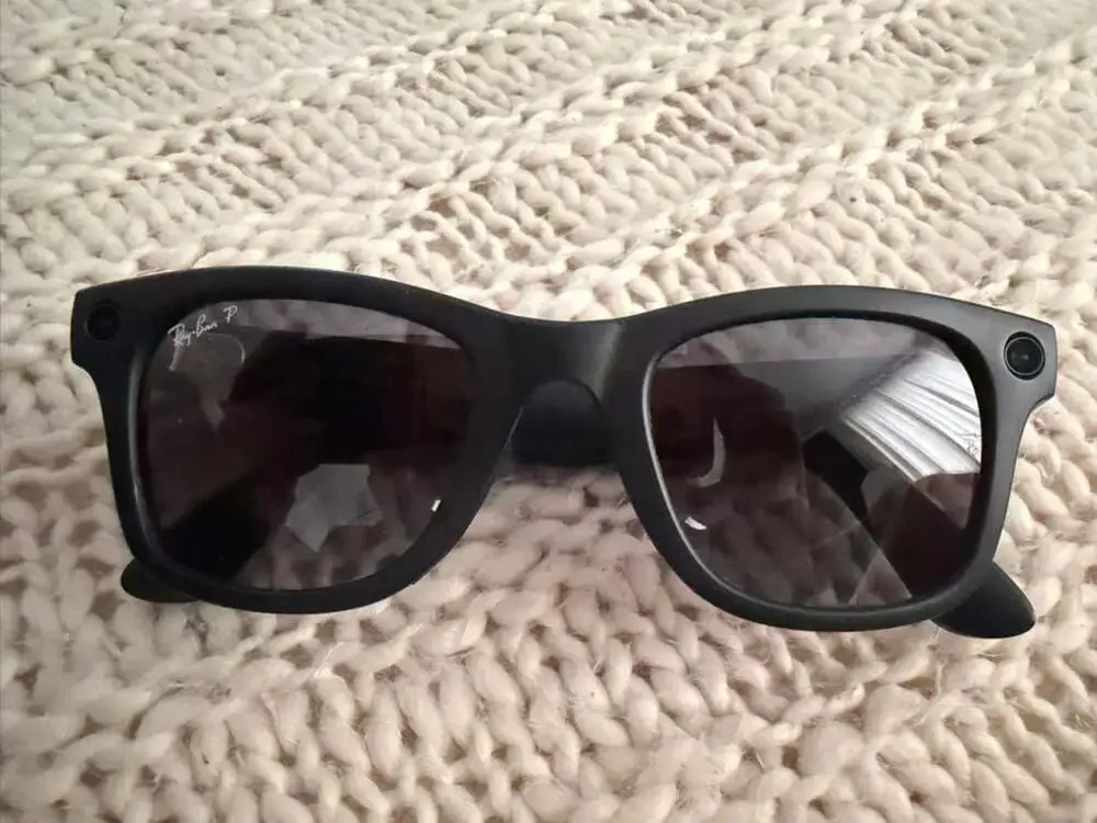 Ray-Ban Meta Wayfarer Gen 1 Smart Glasses, Matte Black, Polarized